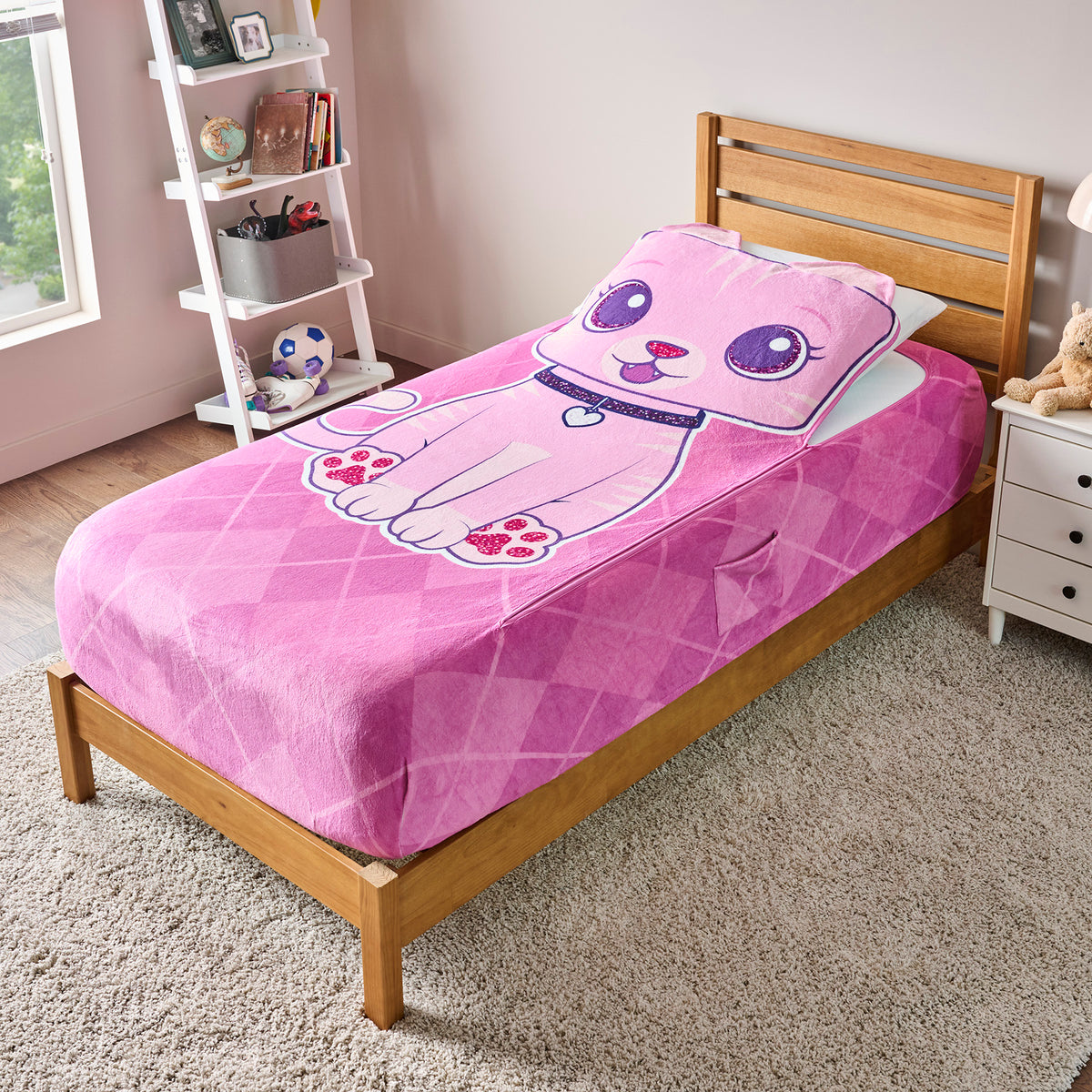 ZippySack Twin Bed Zip-Up Bedding – Cat – Uncanny Brands Wholesale