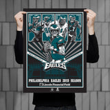 Phenom Gallery Philadelphia Eagles '19 Season 18" x 24"  Deluxe Framed Serigraph