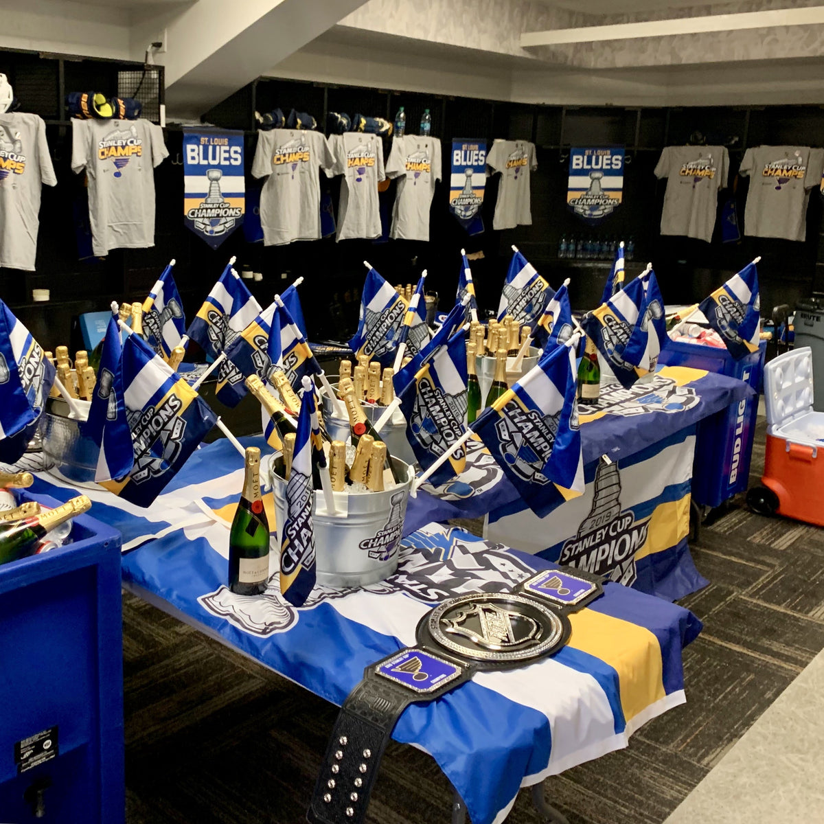 St. Louis Blues 2019 Stanley Cup Champions Official Locker Room Champ Belt  – Uncanny Brands Wholesale