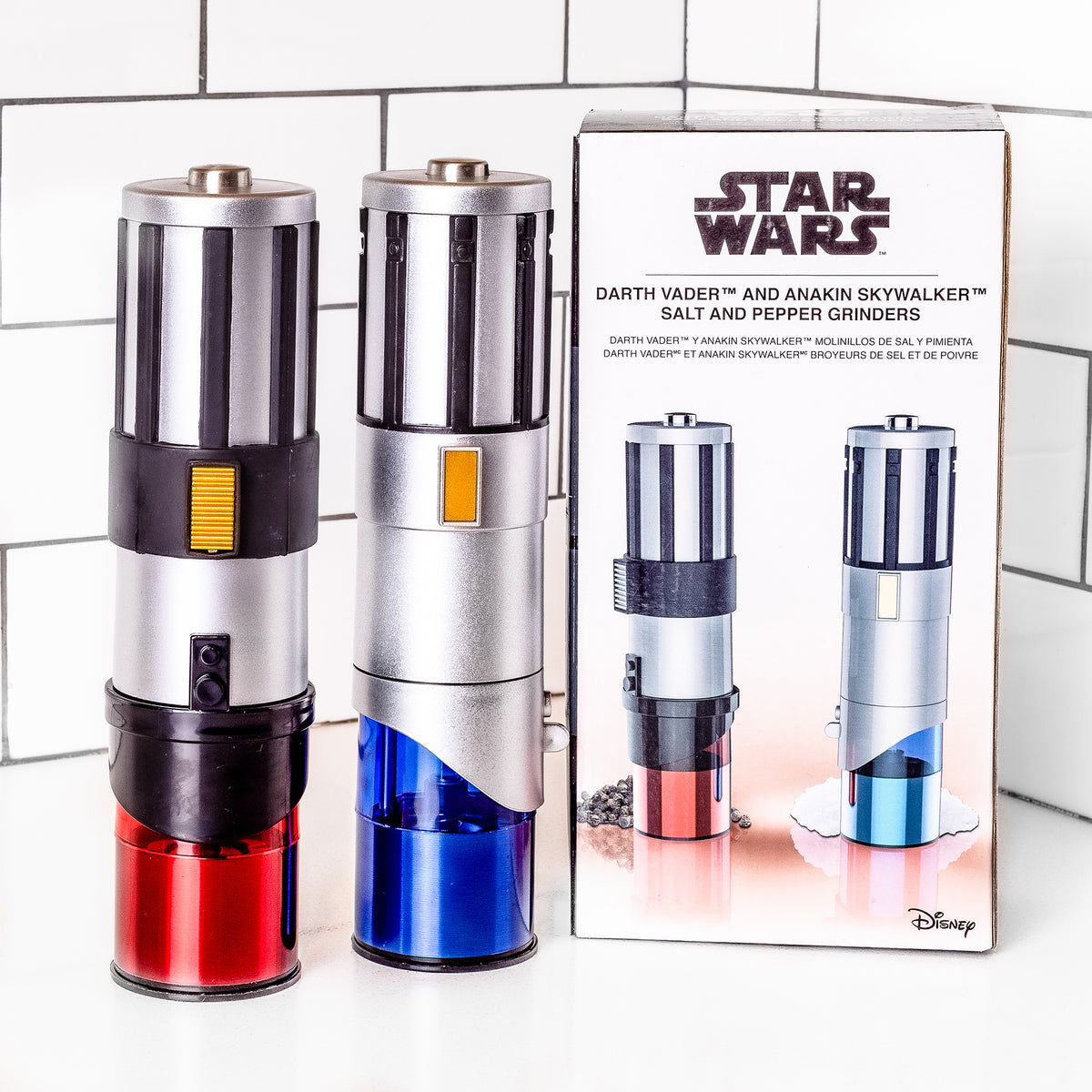 Star Wars Lightsaber Salt & Pepper Grinders  Star wars light saber,  Lightsaber, Salt and pepper grinders