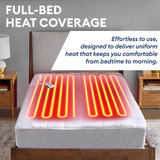 Therapedic Heated Mattress Pad – Plug-In Bed Warmer with Single Controller, 10 Heat Settings, Adjustable Timer, Machine Washable, ETL Certified Auto Shut-Off (Full Size, 54x75 Inches, White)