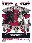 Phenom Gallery Army Navy Matchup 18"x 24" Deluxe Framed Serigraph (White Version)