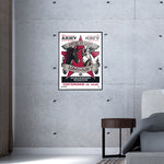 Phenom Gallery Army Navy Matchup 18"x 24" Deluxe Framed Serigraph (White Version)