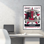 Phenom Gallery Army Navy Matchup 18"x 24" Deluxe Framed Serigraph (White Version)