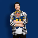 Bleacher Creatures Michigan Wolverines Football Player 24" Mascot Bleacher Buddy