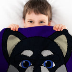 Sleep Squad Washington Huskies Harry the Husky Mascot 60” x 80” Raschel Plush Blanket