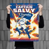 Phenom Gallery Kansas City Royals Captain Salvy 18" x 24" Serigraph