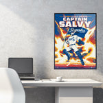 Phenom Gallery Kansas City Royals Captain Salvy 18" x 24" Deluxe Framed Serigraph