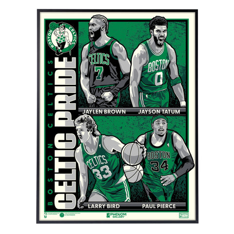 Phenom Gallery Boston Celtics Pride 18" x 24" Deluxe Framed Serigraph