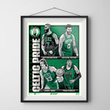 Phenom Gallery Boston Celtics Pride 18" x 24" Deluxe Framed Serigraph