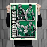 Phenom Gallery Boston Celtics Pride 18" x 24" Serigraph