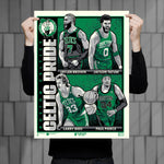 Phenom Gallery Boston Celtics Pride 18" x 24" Deluxe Framed Serigraph
