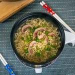 Uncanny Brands Disney Mickey Mouse Hot Pot with Ramen Bowls