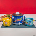 Uncanny Brands Sonic the Hedgehog Hot Pot with Ramen Bowls