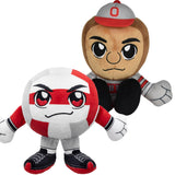 Bleacher Creatures Ohio State Buckeyes Kuricha Bundle: Brutus & Buckeyes Volleyball Kuricha Plushies