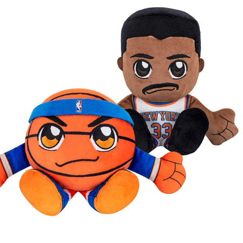Bleacher Creatures New York Knicks Kuricha Bundle: Patrick Ewing and Knicks Basketball Kuricha Plushies