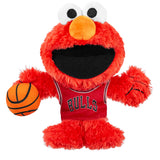 Bleacher Creatures Chicago Bulls Sesame Street Elmo 8" NBA Kuricha Sitting Plush