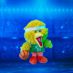 Bleacher Creatures Boston Celtics Sesame Street Big Bird 8" Kuricha Plush