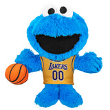 Bleacher Creatures Los Angeles Lakers Sesame Street Cookie Monster 8" NBA Kuricha Sitting Plush