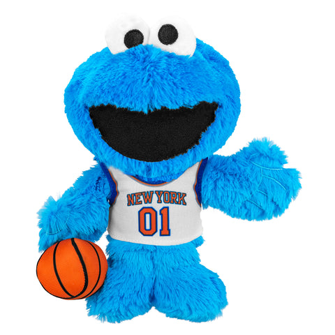 Bleacher Creatures New York Knicks Sesame Street Cookie Monster 8" Kuricha Plush