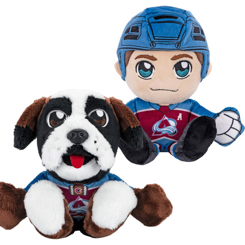 Bleacher Creatures Colorado Avalanche Bundle: 8" Cale Makar & Bernie Kuricha Plushies