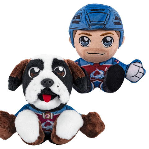 Bleacher Creatures Colorado Avalanche Bundle: 8" Nathan MacKinnon & Bernie Kuricha Plushies