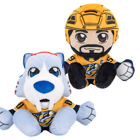 Bleacher Creatures Nashville Predators Bundle: 8" Roman Josi & Gnash Kuricha Plushies