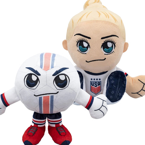 Bleacher Creatures US Women's Soccer Kuricha Bundle: Kristie Mewis and US Soccer Ball Kuricha Plushies