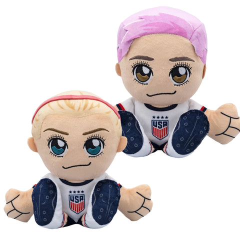 Bleacher Creatures US Women's Soccer Kuricha Bundle: Lindsey Horan and Megan Rapinoe Kuricha Plushies