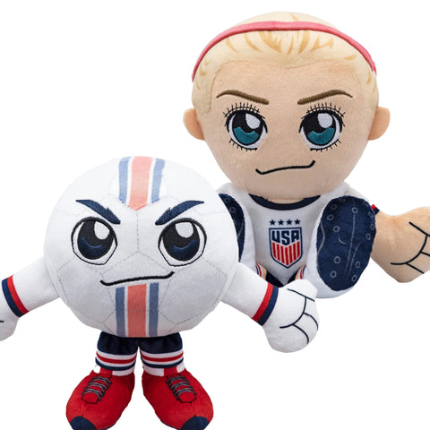 Bleacher Creatures US Women's Soccer Kuricha Bundle: Lindsey Horan and US Soccer Ball Kuricha Plushies