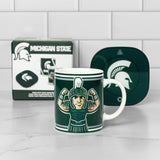 Uncanny Brands Michigan State Spartans 12oz Mug Warmer Set
