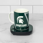 Uncanny Brands Michigan State Spartans 12oz Mug Warmer Set