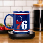 Uncanny Brands NBA Philadelphia 76ers Logo Mug Warmer Set
