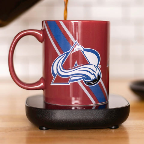 Uncanny Brands NHL Colorado Avalanche Logo Mug Warmer Set
