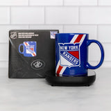 Uncanny Brands NHL New York Rangers Logo Mug Warmer Set