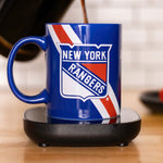 Uncanny Brands NHL New York Rangers Logo Mug Warmer Set