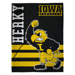 Sleep Squad Iowa Hawkeyes 60” x 80” Raschel Plush Blanket