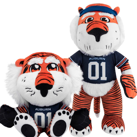 Bleacher Creatures Aubie Mascot Bundle: 10" Plush Figure & Kuricha Plushies