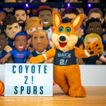 Bleacher Creatures San Antonio Spurs Coyote 10" Mascot Plush Figure (Statement Uniform)