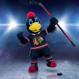 Bleacher Creatures Chicago Blackhawks Tommyhawk Black Jersey 10" NHL Mascot Plush Figure