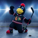 Bleacher Creatures Chicago Blackhawks Tommyhawk Black Jersey 10" NHL Mascot Plush Figure