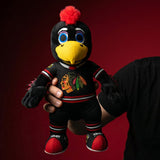 Bleacher Creatures Chicago Blackhawks Tommyhawk Black Jersey 10" NHL Mascot Plush Figure