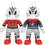 Bleacher Creatures Anaheim Ducks Wild Wing Bundle: Alt Orange & Retro Uniforms 10" Plush Figures