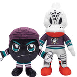 Bleacher Creatures Anaheim Ducks Bundle: Wild Wing 10" Plush & Ducks Puck Kuricha Plushie