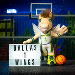 Bleacher Creatures Dallas Wings Lightning 10" Mascot Plush Figure (Heroine Jersey)