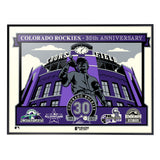 Phenom Gallery Colorado Rockies 30th Anniversary 18" x 24" Serigraph