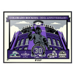 Phenom Gallery Colorado Rockies 30th Anniversary 18" x 24" Deluxe Framed Serigraph