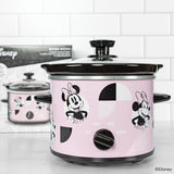 Uncanny Brands Disney Minnie Mouse 2-Qt Slow Cooker