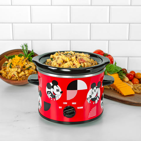 Uncanny Brands Disney Mickey Mouse 2-Qt Slow Cooker