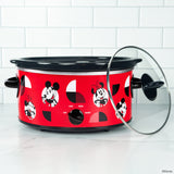 Uncanny Brands Mickey Mouse and Minnie Mouse 5-Quart Slow Cooker